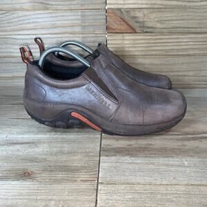 Merrell Jungle Moc Bracken Brown Leather Comp Toe Trail Hiking Shoes Womens 9